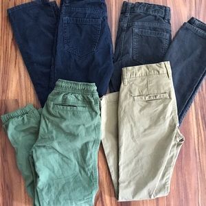 Bundle of pants for boys:Mini Boden, GAP, Old Navy